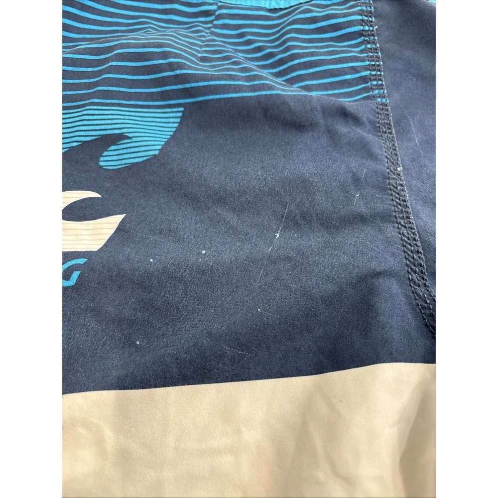 Billabong Men‎ Blue Flat Front Outdoor Board Shorts Size 32